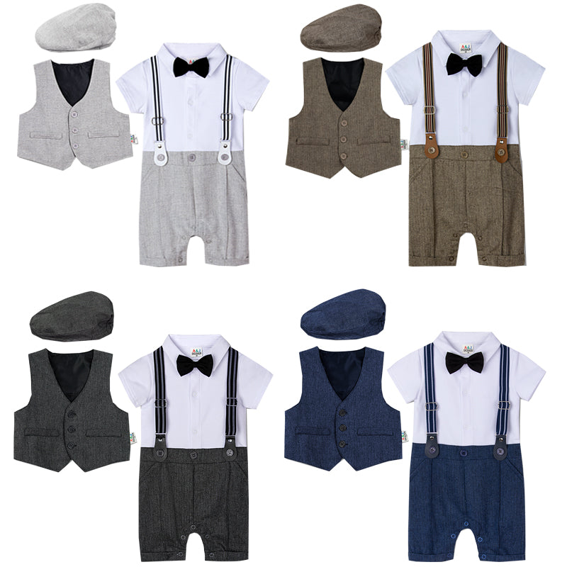 Baby boy suit. One piece gentleman suit