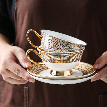 Ceramic coffee red flowers tea cup