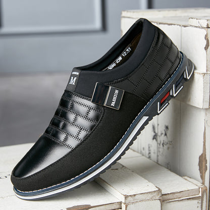 Big leather shoes for men. New casual leather shoes for men