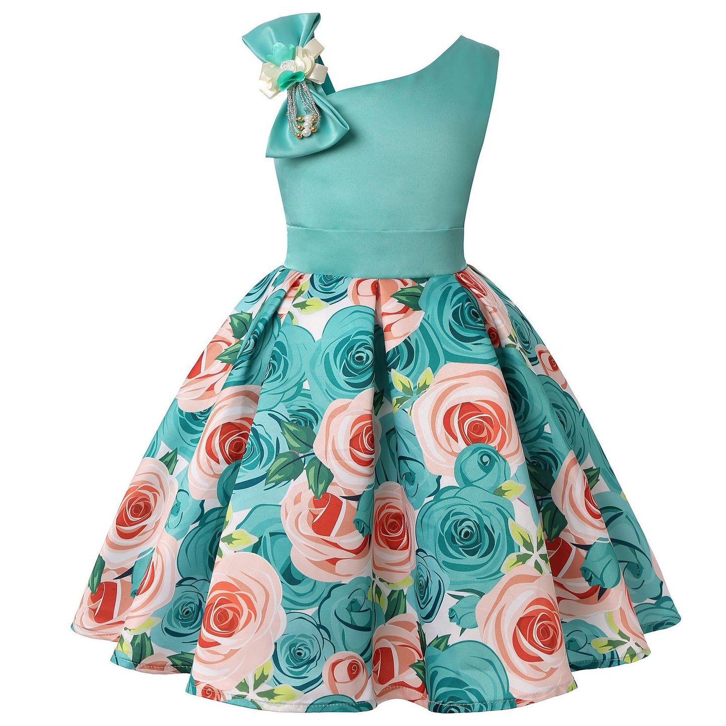 Girls dresses Girls princess dresses Digital print children's dresses