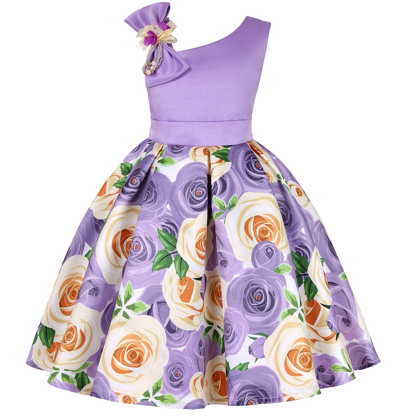 Girls dresses Girls princess dresses Digital print children's dresses