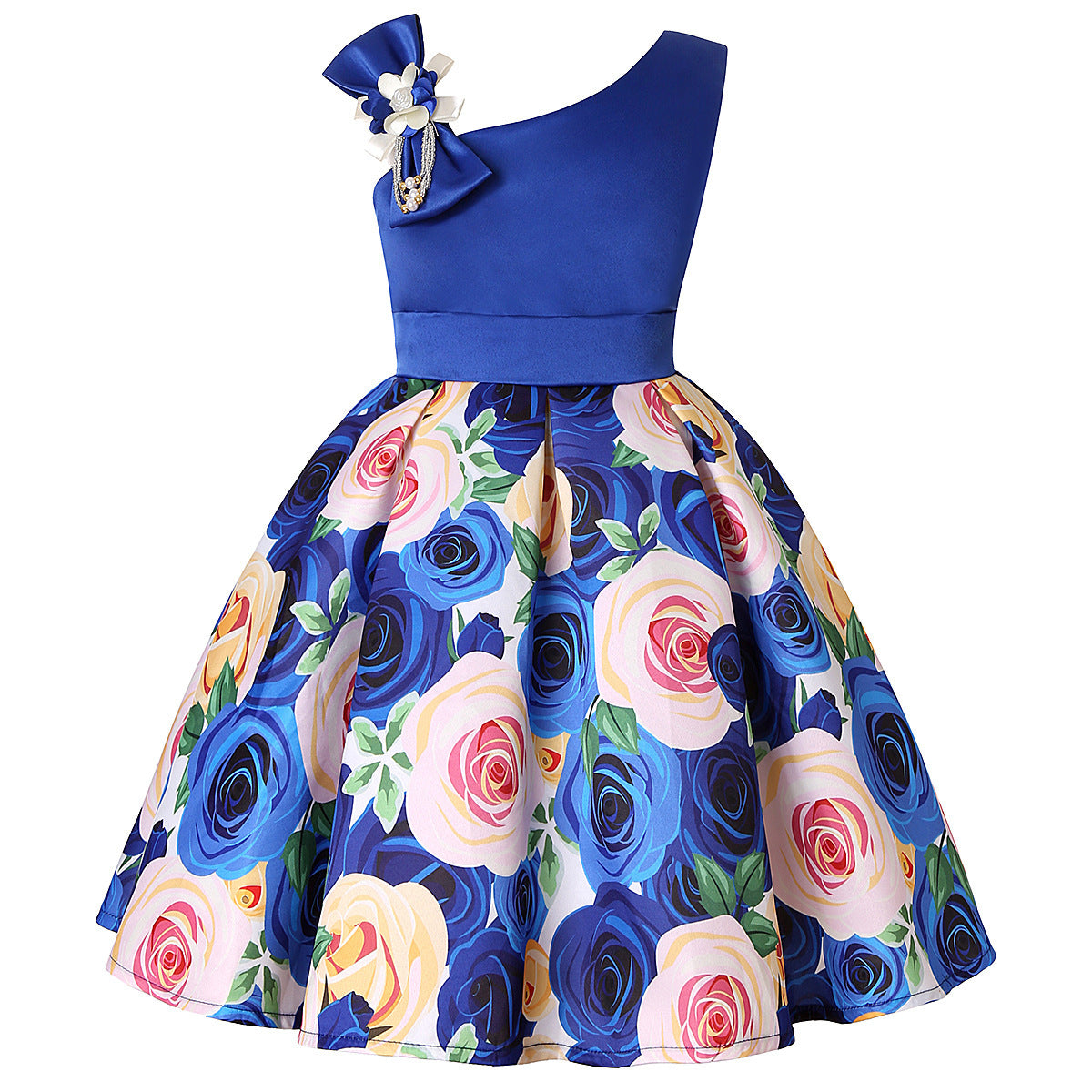 Mädchenkleider Mädchen Prinzessinnen kleider Digitaldruck Kinderkleider