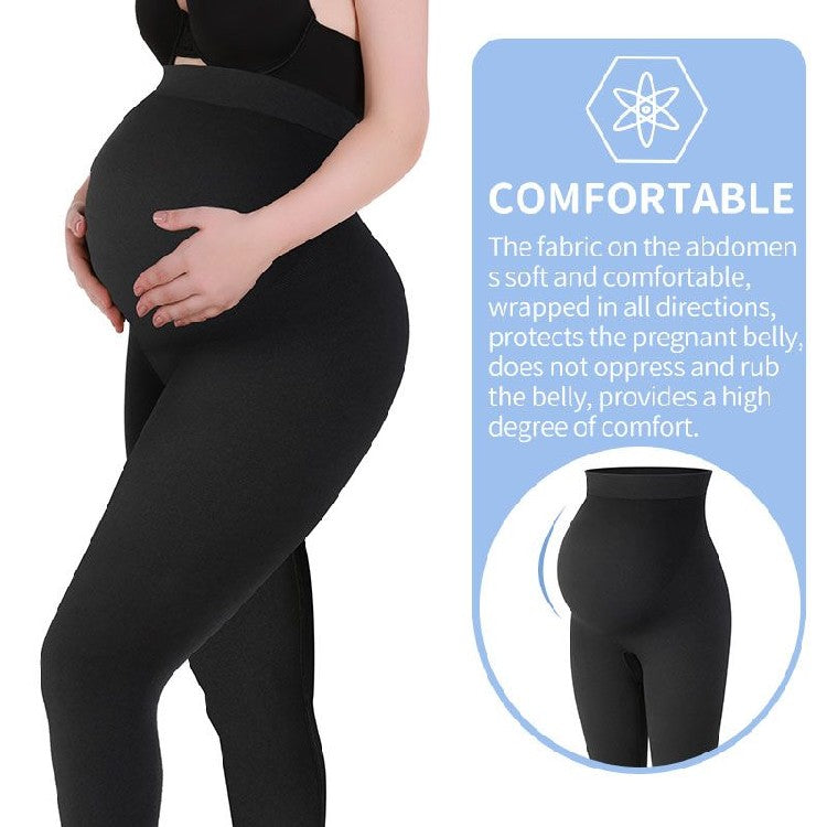 Umstandsleggings mit hoher Taille Damen-Schwangerschaftskleidung