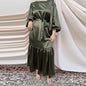 Ramadan Eid Mubarak Kaftan Dubai Abaya Türkei Islam Muslimischen Mode Frauen Hijab Kleid Kaftan Marocain Kleider Vestidos Robe Femme