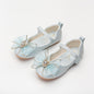 Spring new girls single shoes cute bow rhinestone flat shoes with soft sole