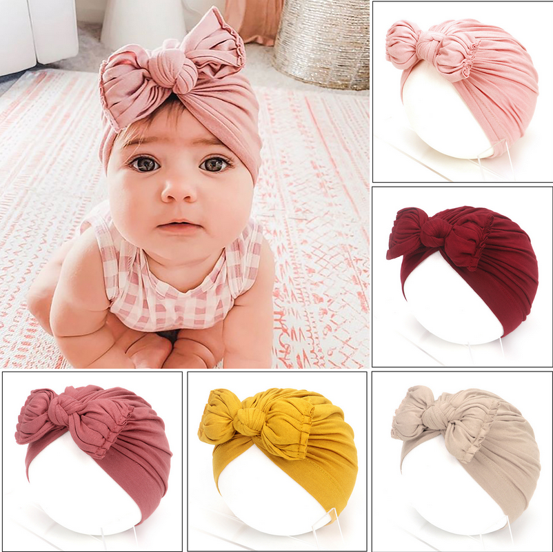 Süße Babymütze für Neugeborene weiche Babymütze Turban Kleinkind Babymütze Mütze Kopfbedeckung