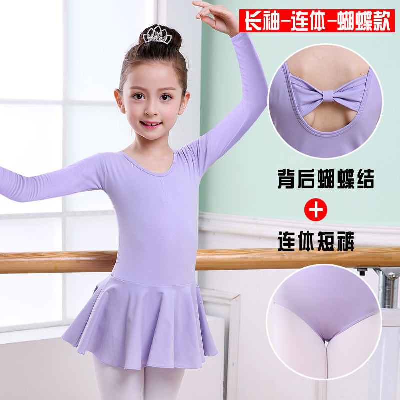 Tanzkleidung für Kinder Übungskleidung für Mädchen Kurzarm-Tutu für Mädchen