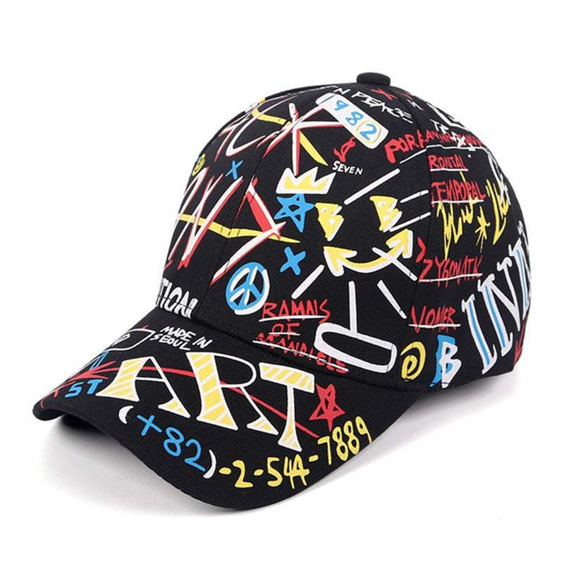 Graffiti Baseball Cap Hip Hop Tide Hat Summer Travel Shade Caps Men Women Outdoor Sport Casual Hats Snapback Hats