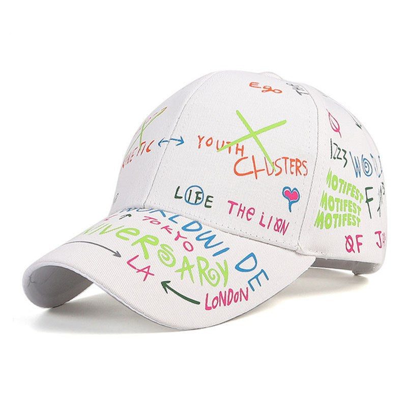 Graffiti Baseball Cap Hip Hop Tide Hat Summer Travel Shade Caps Men Women Outdoor Sport Casual Hats Snapback Hats