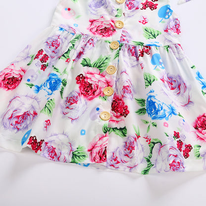 Children's dress European and American princess skirt girl dress