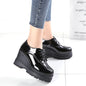 Platform shoes British small leather shoes