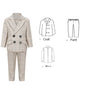 Flower girl dress little suit for boys beautiful British three-piece suit