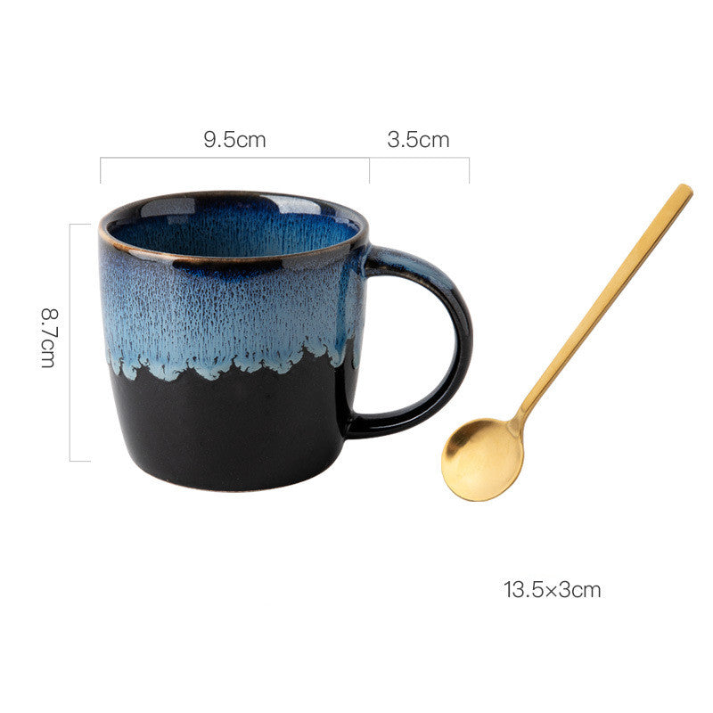 Kreative Retro Becher Kaffee Keramik  Hause Einfache Frühstück  Milch Haferflocken  Wasser Tee Tasse