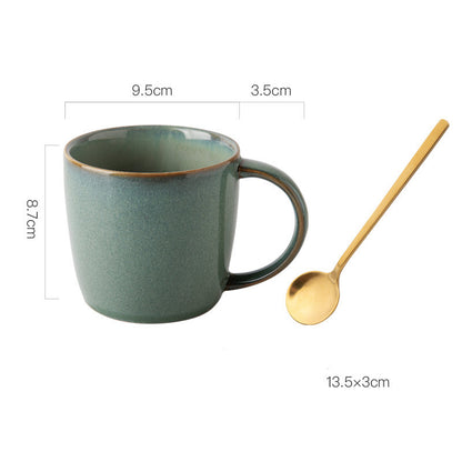 Kreative Retro Becher Kaffee Keramik  Hause Einfache Frühstück  Milch Haferflocken  Wasser Tee Tasse