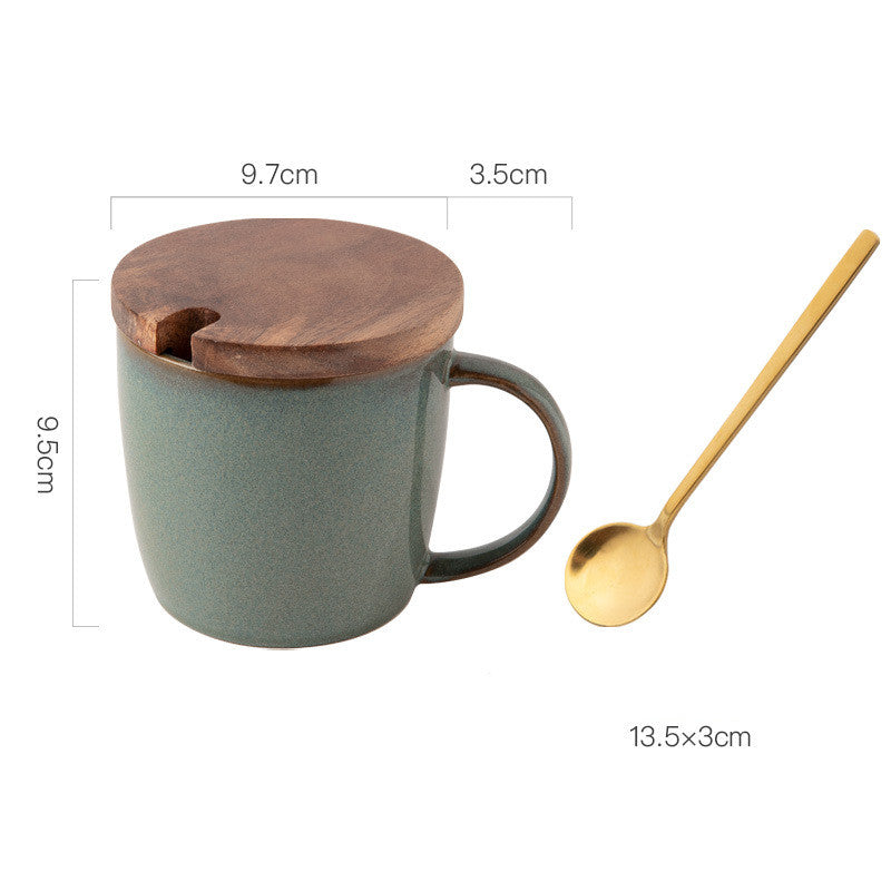 Creative Retro Mug Coffee Ceramic Home Simple Breakfast Milk Oatmeal Water Tea Cup