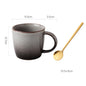Kreative Retro Becher Kaffee Keramik  Hause Einfache Frühstück  Milch Haferflocken  Wasser Tee Tasse