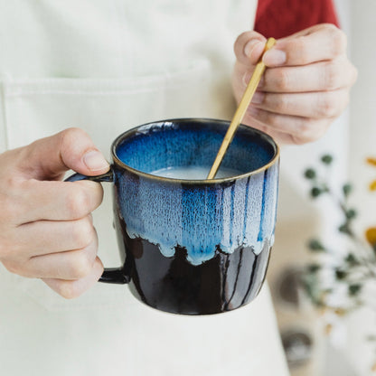 Creative Retro Mug Coffee Ceramic Home Simple Breakfast Milk Oatmeal Water Tea Cup