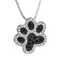 Anhänger Halsketten Schmuck Hund Fußabdruck Rinhoo Frau Mode Kristall Tier für Bijoux