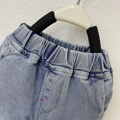 Jeans for boys and girls in spring style pretty kids