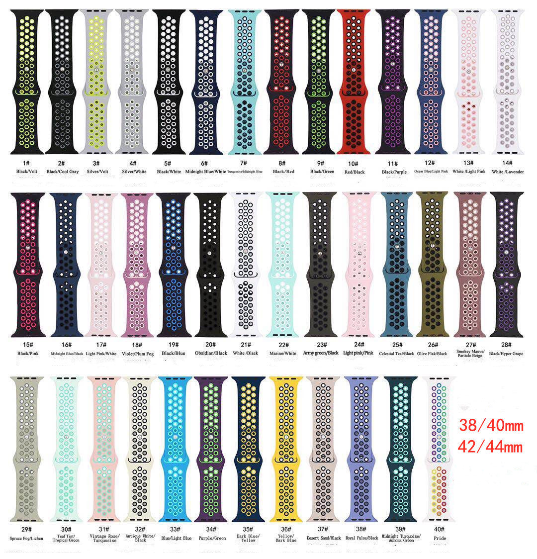 Rubber and silicone watch strap