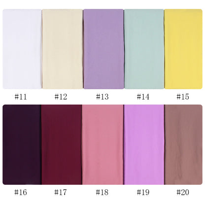 70x180cmMonochrome Perle Chiffon Hijab Schal