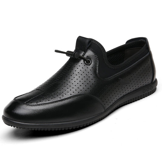 Herren Hohllederschuhe Freizeit Lederschuh Fahrschuhe