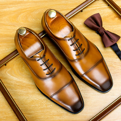 Herren-Schuhoberseite aus Rindsleder formelle Kleidung