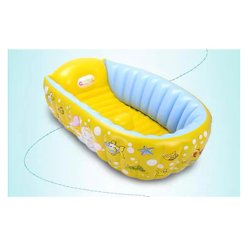 Inflatable heat-insulating baby swimming bucket