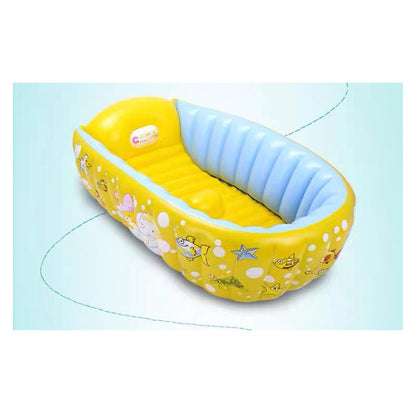 Inflatable heat-insulating baby swimming bucket