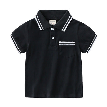 T-shirt for boys Summer polo shirt