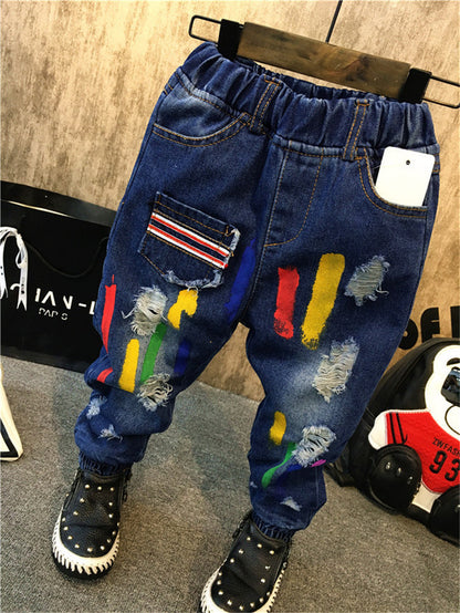 Hosen für Jungen und große Kinder Helle Jeans