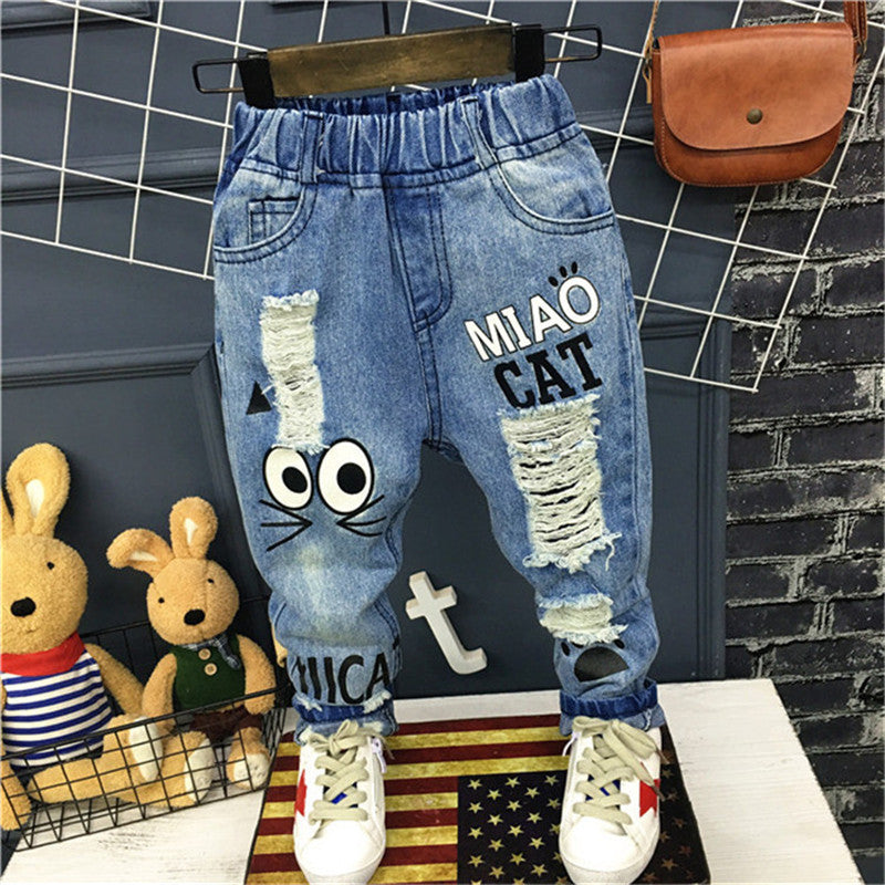 Hosen für Jungen und große Kinder Helle Jeans