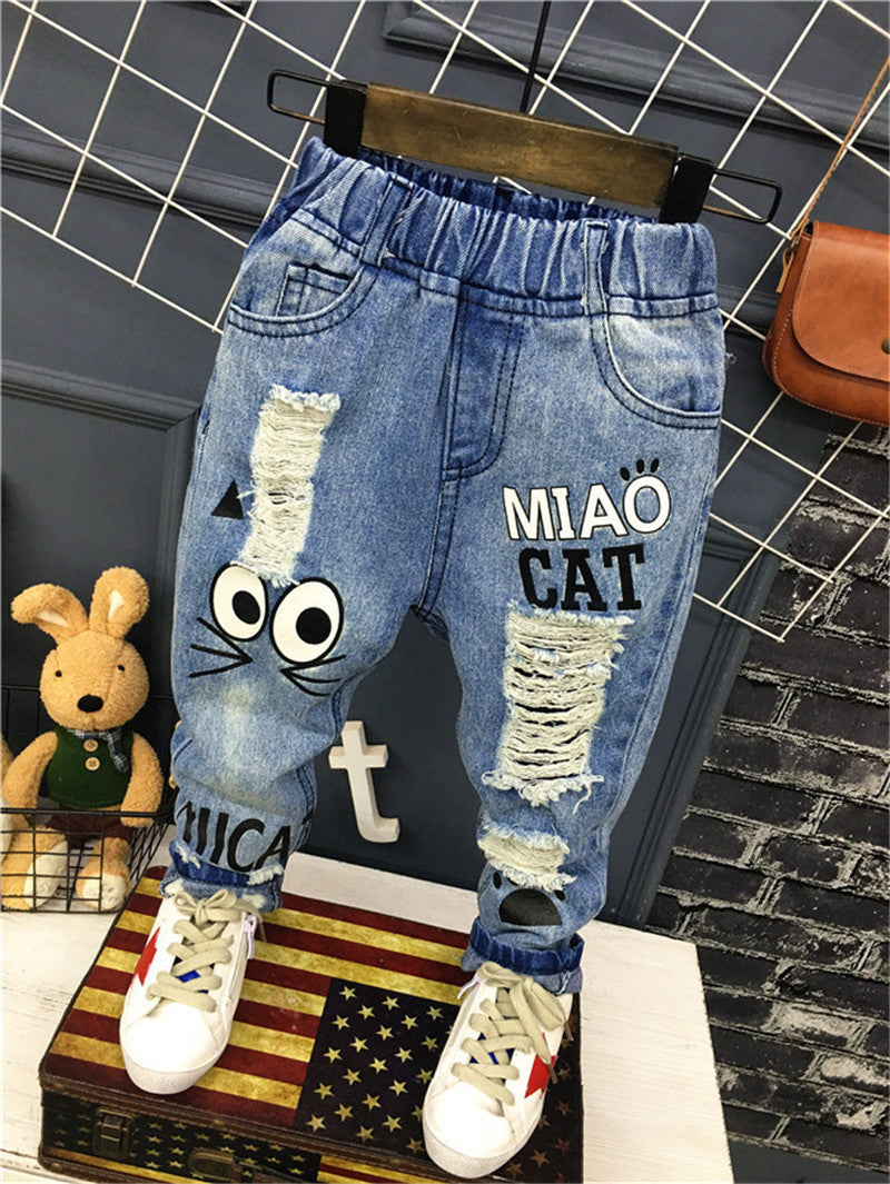 Hosen für Jungen und große Kinder Helle Jeans