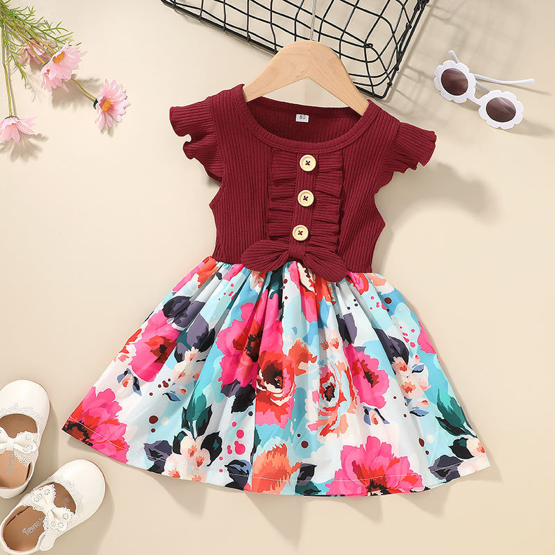 Kleinkind Kinder Baby Mädchen Kleidung Sommer Mädchen Kleid