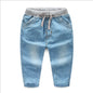 Weiche dünne Jeans für Jungen Tencel-Hose Kinder-Moskito-Hose