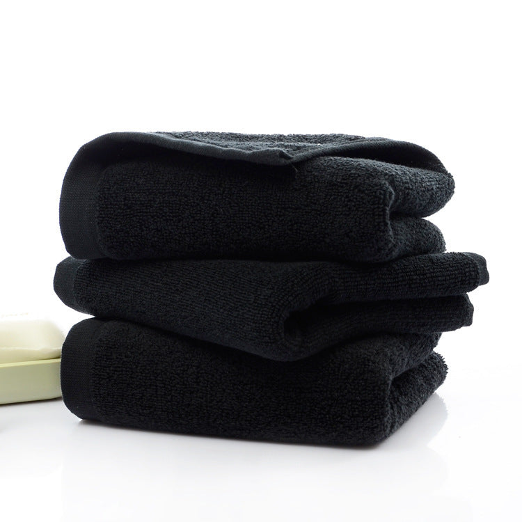 21 Stränge schwarze Baumwollhandtücher