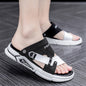 Waterproof leather sandals for men