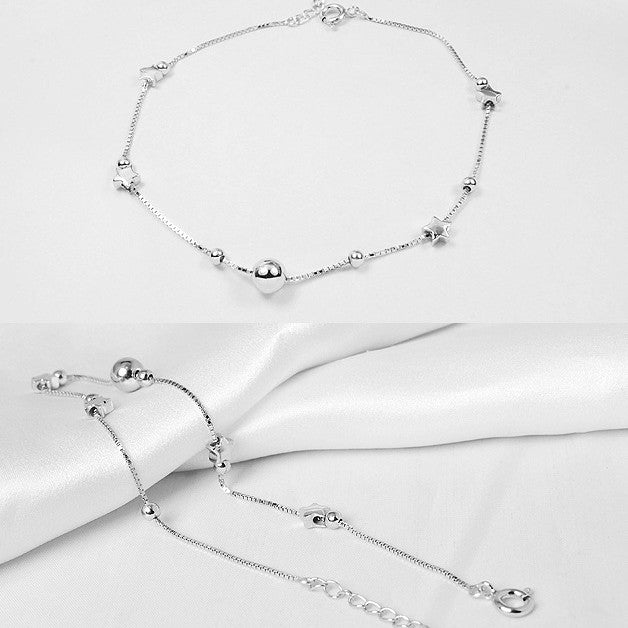 Women's anklet made of 925 sterling silver