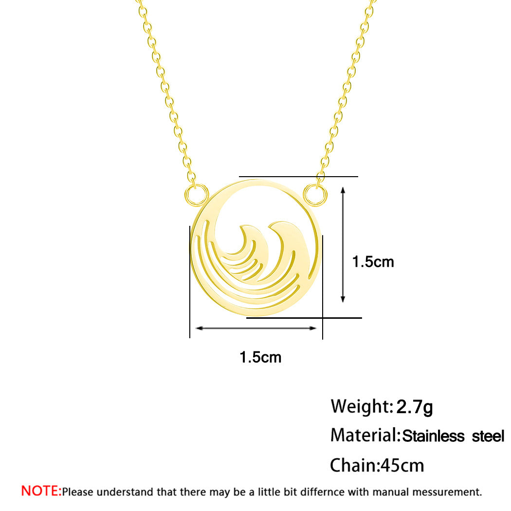 Necklace stainless steel pendant women accessories