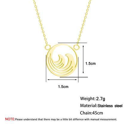 Necklace stainless steel pendant women accessories