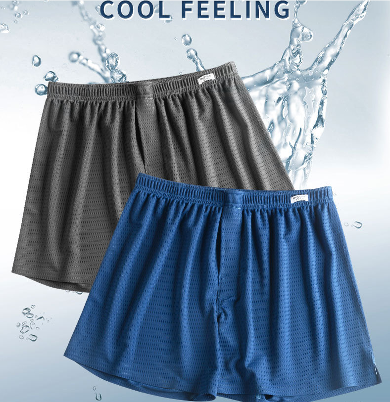 Ice Silk Mesh Breathable Thin Men's Underwear