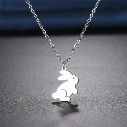 Colorful necklace cute bunny birthday gift