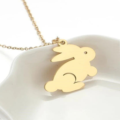 Colorful necklace cute bunny birthday gift