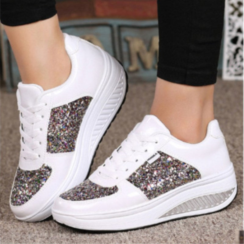 Women's sequin sneakers