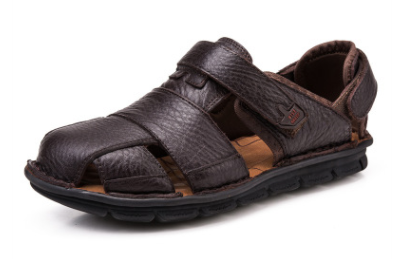 new summer leather sandals men Breathable leisure male non-slip sandals Baotou men sandals