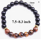 Bohemian colorful natural stone leather strap bracelet natural tiger eye