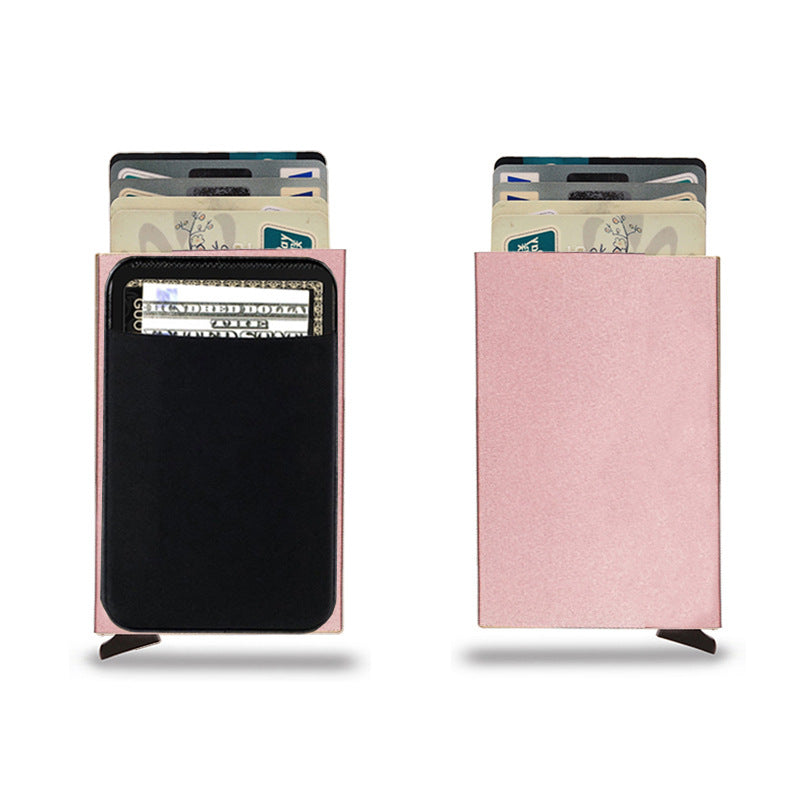 Smart wallet with metal credit card holder