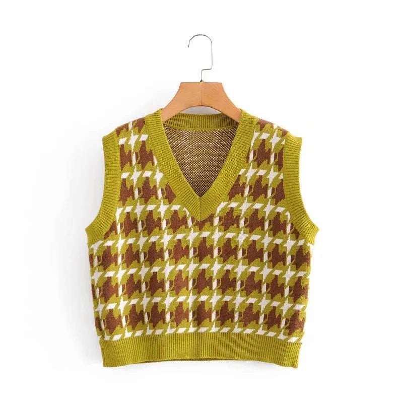 knitted vest vest