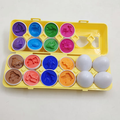 Baby Learning Educational Toys Intelligent Egg Toy Games Shape Matching Sorter Toys Montessori Eggs Toys For Children Kids