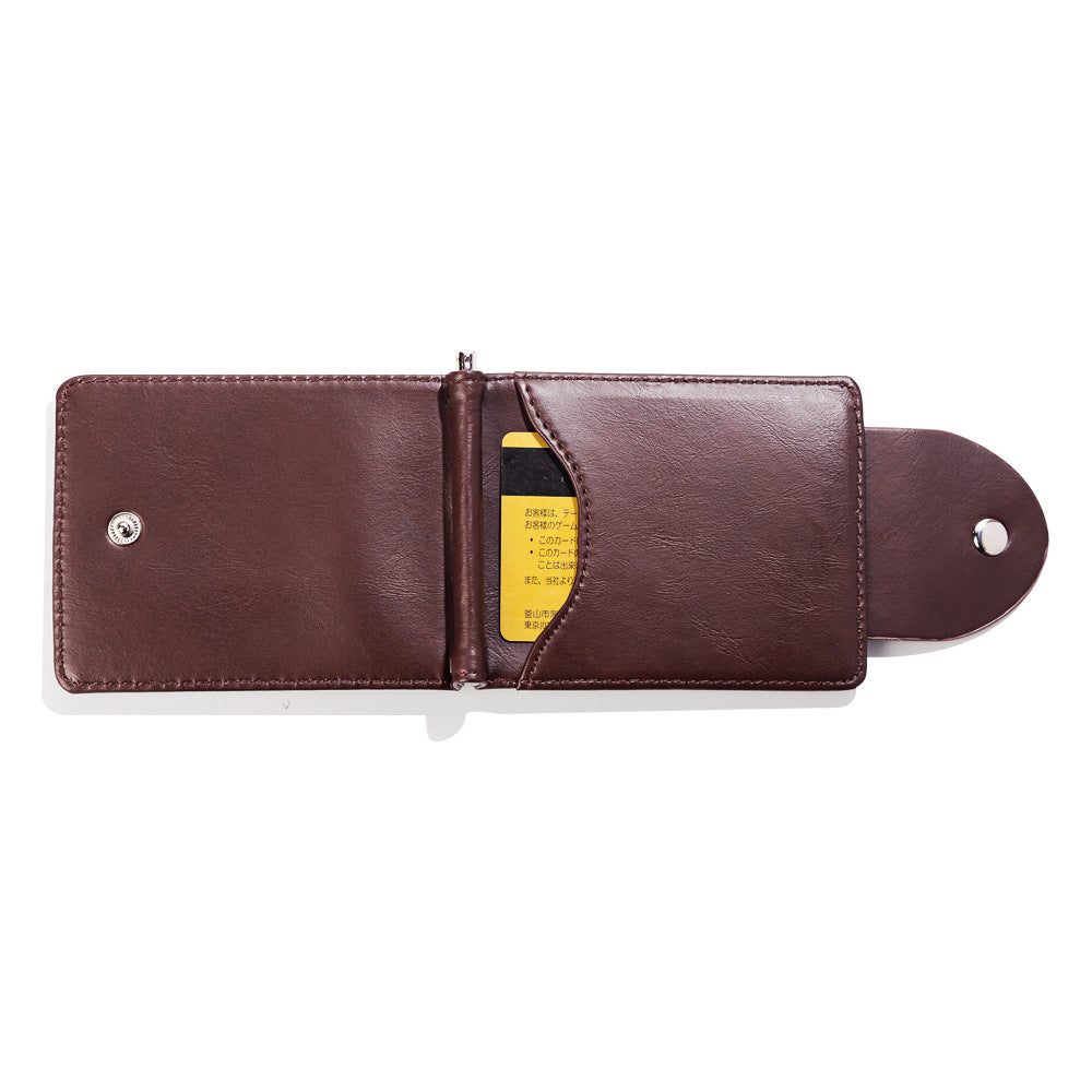 Leather wallet short fashionable men's wallet